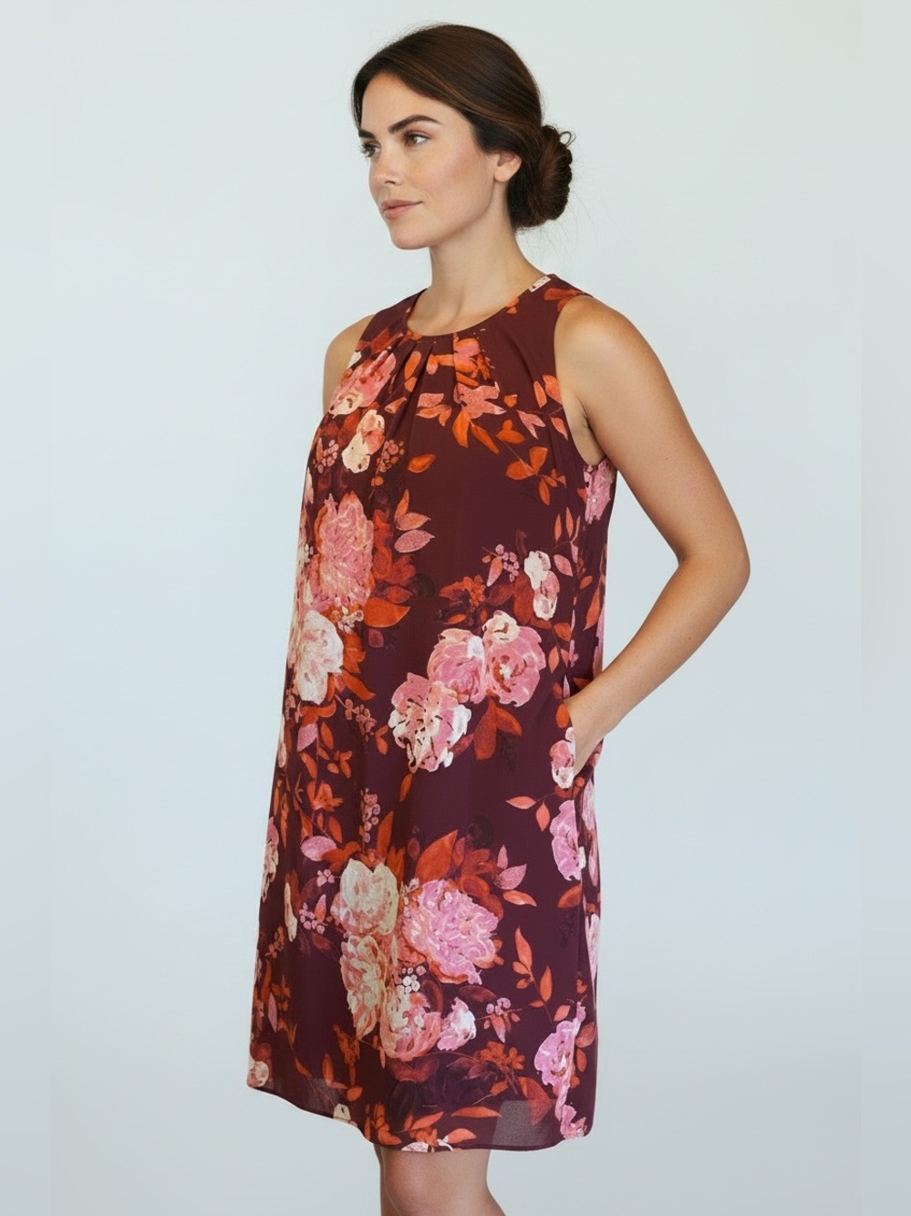 Kut from the Kloth Floral Midi Sleeveless Dress Women’s size 8